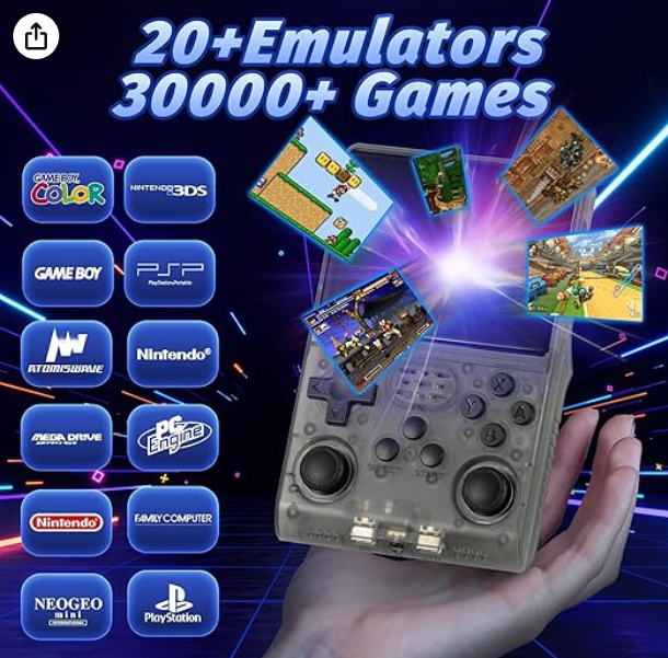 Portable Game Console with Linux - 15,000 Games